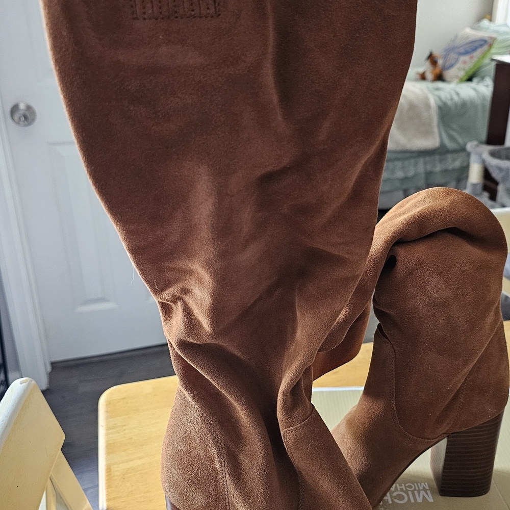 Michael Kors Leigh Suede Boots. Brand New With Box.      Cross Posted